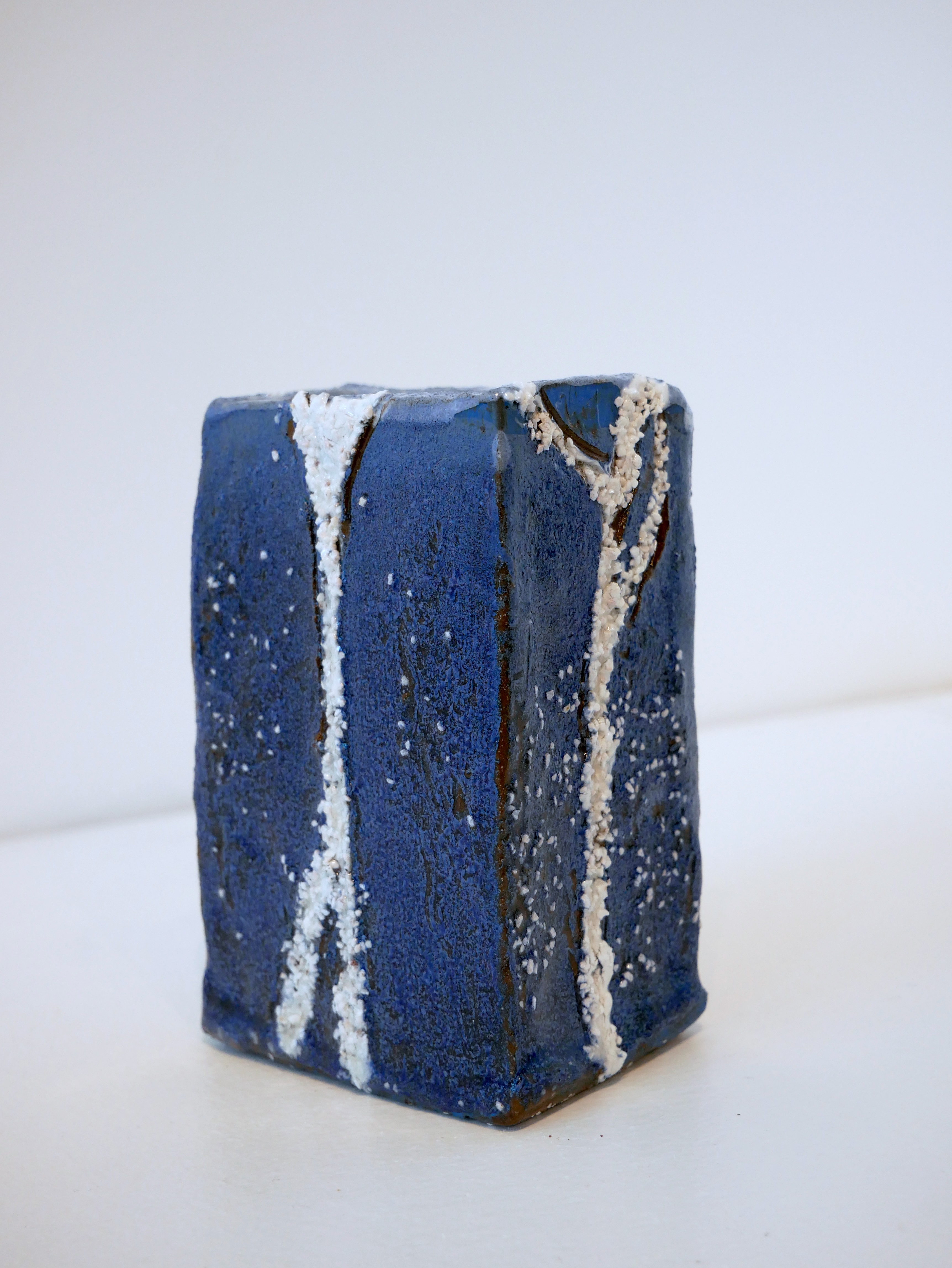 Blue with White Stones